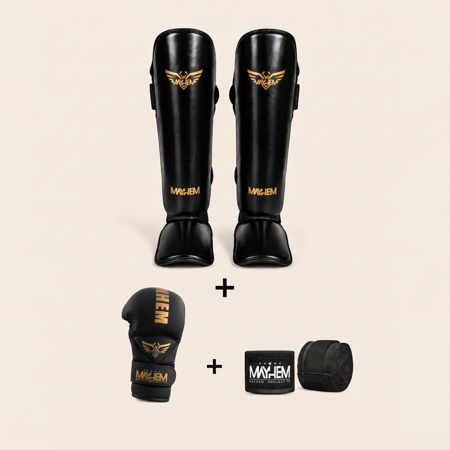 Pack MMA : STYX + Protège-tibias L1X + Bandes offertes